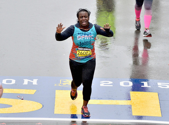 Uzo Aduba, Boston Marathon 2015 Uzo Aduba, Boston Marathon 2015